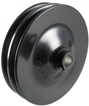 Power Steering Pulley; OEM GM; Steel; 2 Row; Keyway